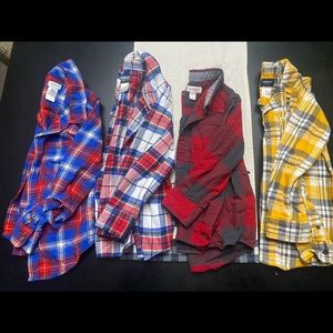 Boys long sleeve button up lot